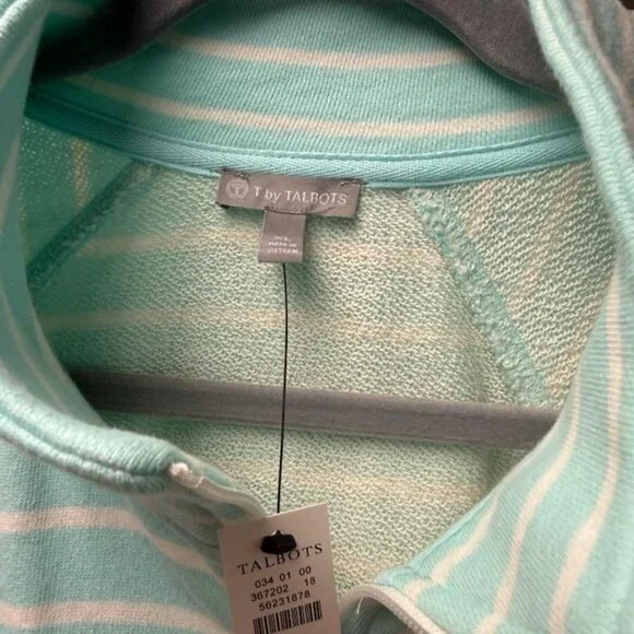 NWT - T by Talbots Terry Zip Jacket - Sz XL - Picture 2 of 3